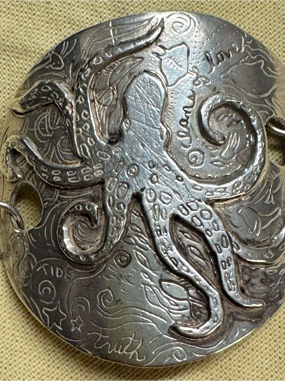 Jes MaHarry Oceans of Love Octopus Sterling Silver Bracelet.